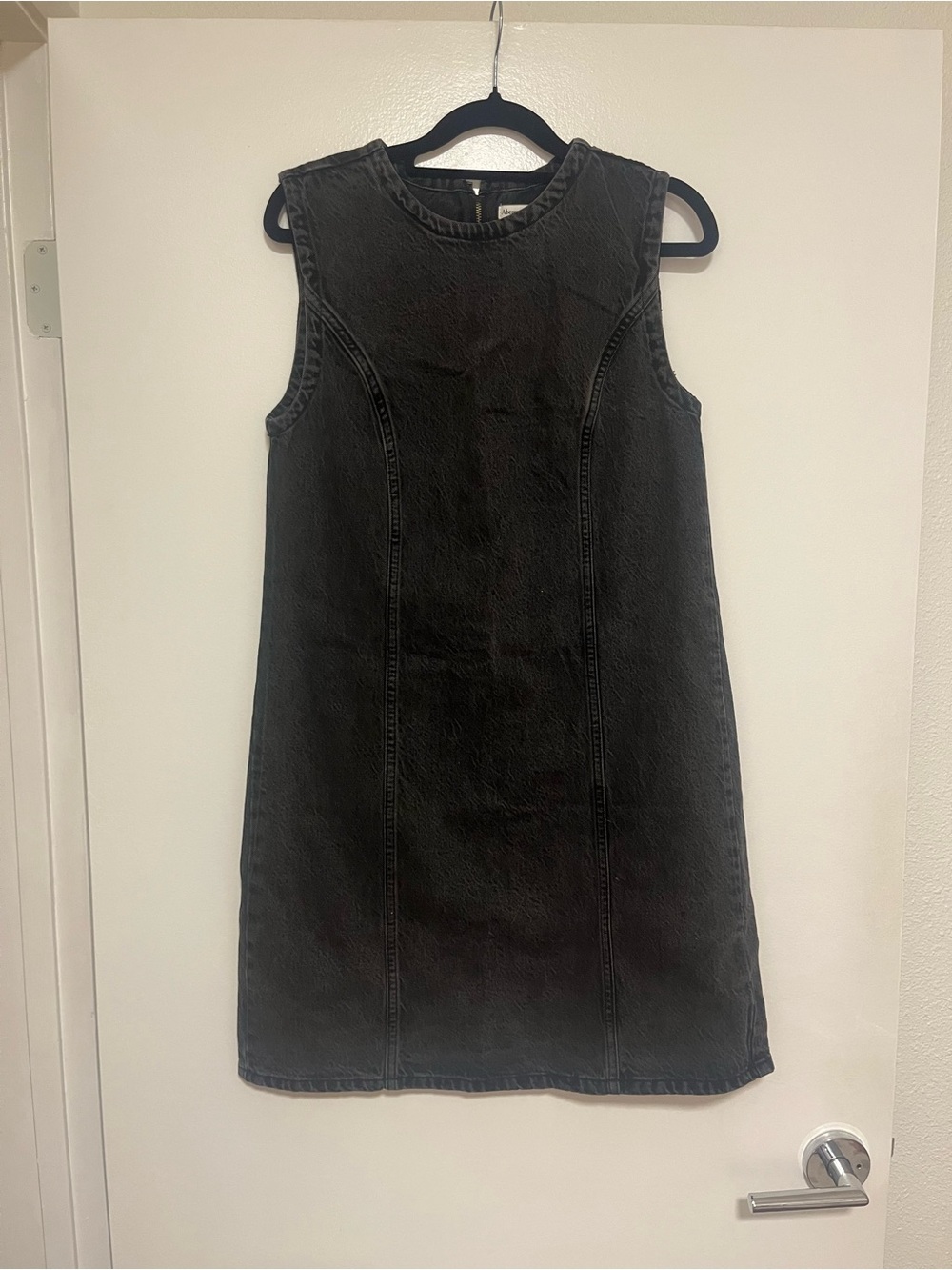 Abercrombie & Fitch Black Denim Dress NWOT, sz Small Tall